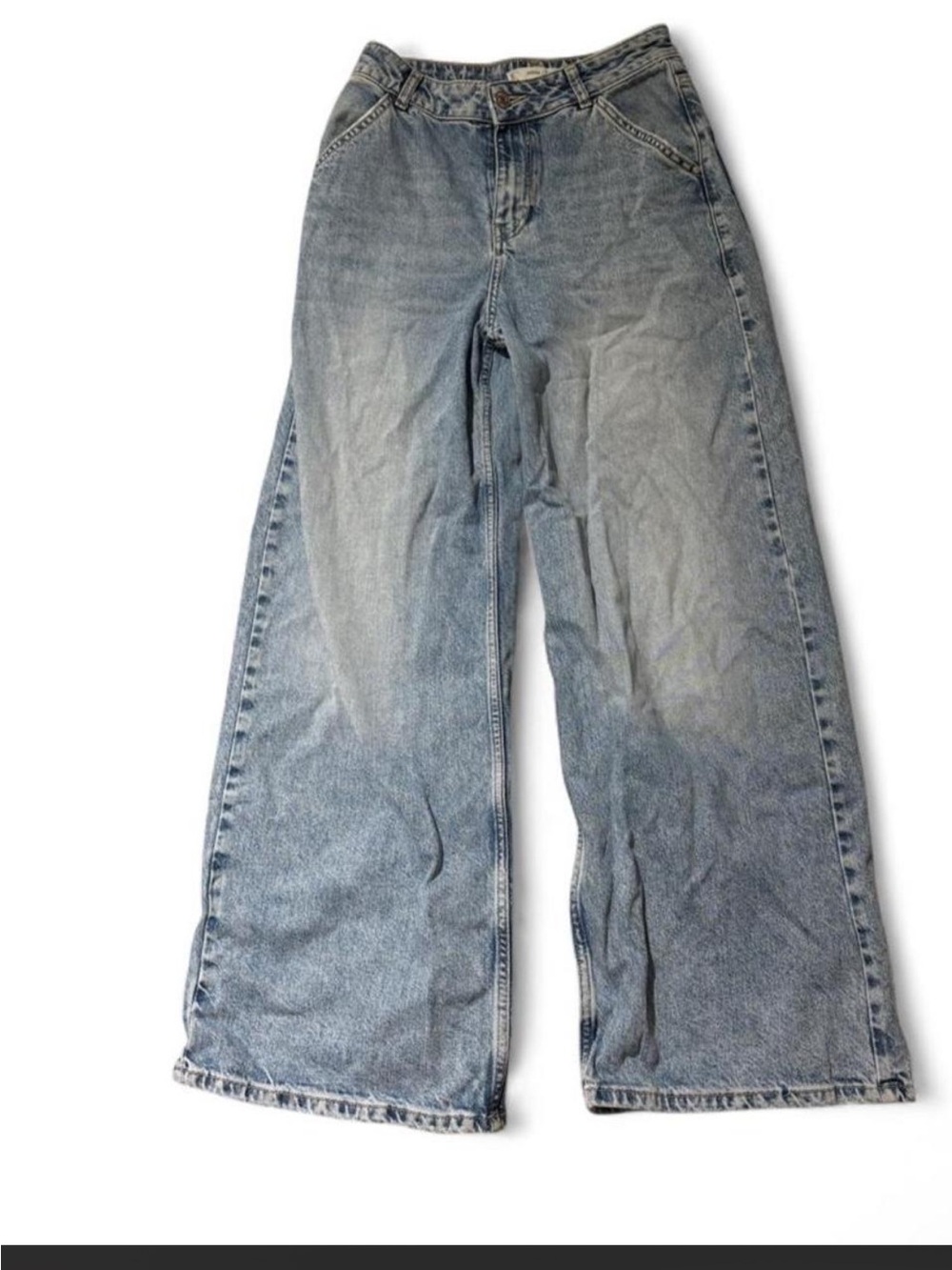 🐚Mango Light Wash Wide Leg Jeans